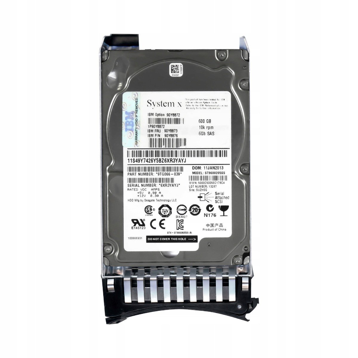 Ibm 90Y8873 90Y8876 600GB 10K 64MB SAS-2 2.5''