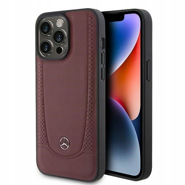 Case Pouzdro Pro Iphone 15 Pro Mercedes Kůže Cover