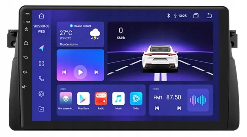 9“ Android 12 Autorádio Bmw E46 (4+32GB) CarPlay