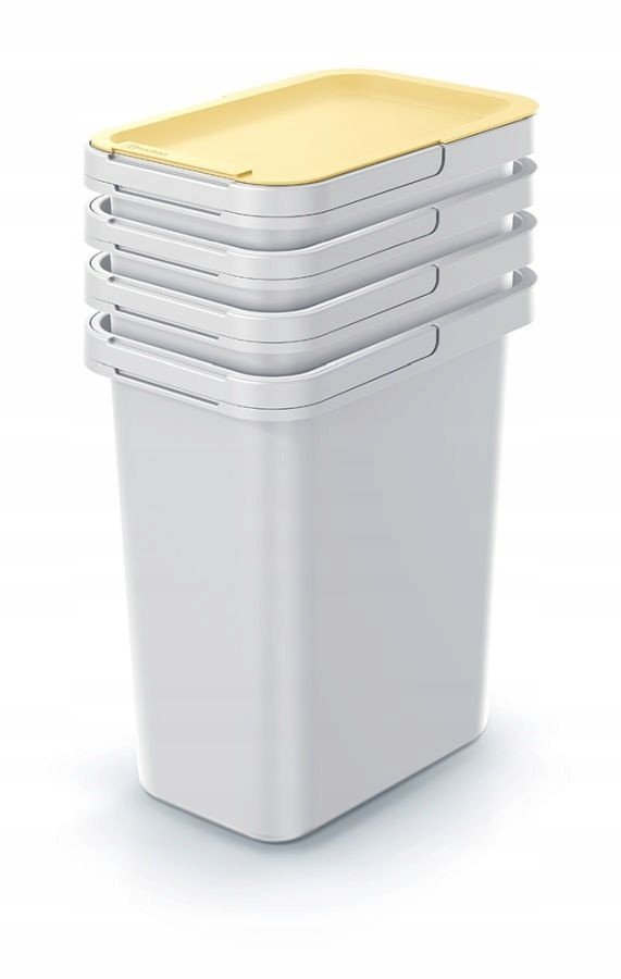 Prosperplast Odpadkový koš Systema set, popelavě