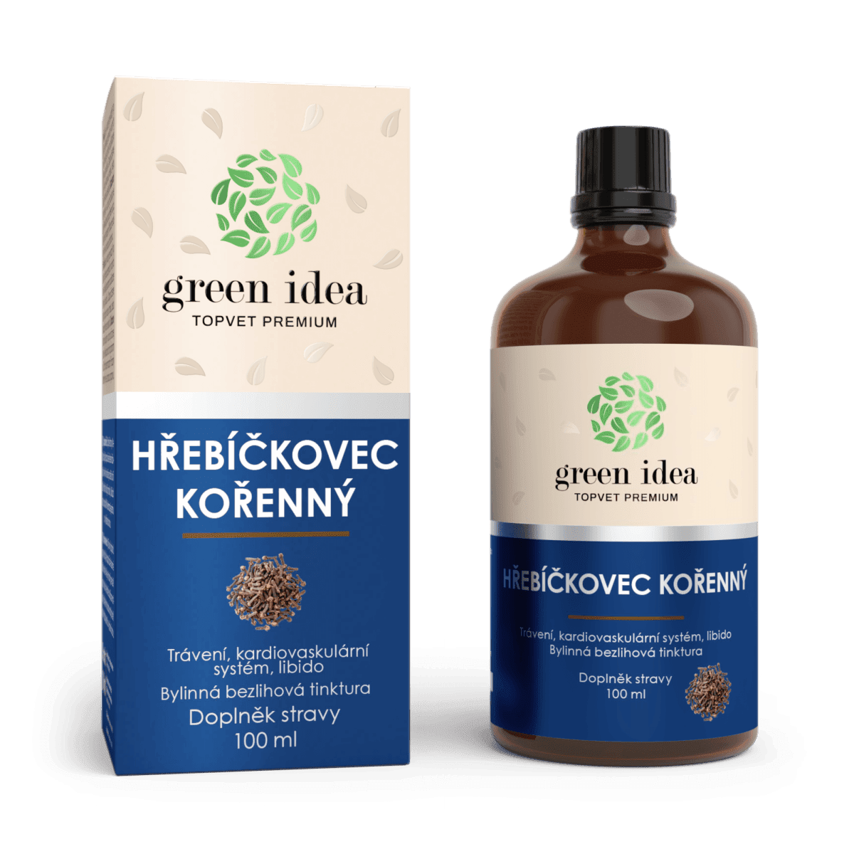 GREEN IDEA Hřebíčkovec - bezlihová tinktura 100 ml