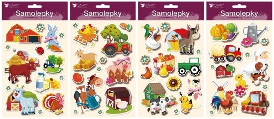 Anděl Samolepky farma 3D, 13x23 cm  15035