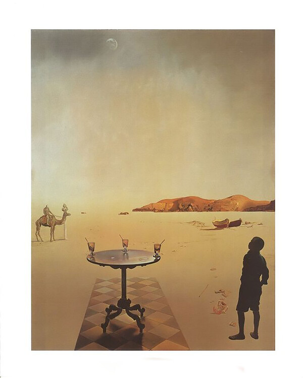 MIGNECO&SMITH Umělecký tisk Sluneční stůl, 1936, Salvador Dalí, (24 x 30 cm)