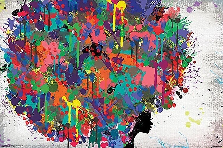 CLOSE UP Plakát, Obraz - Dean Russo - African Woman, (91.5 x 61 cm)