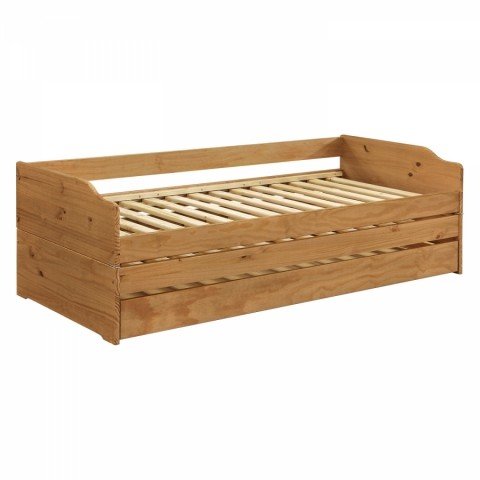 Rozkládací pohovka postel masiv borovice 90x200 FENIX vosk 8801V Akce, super cena Idea