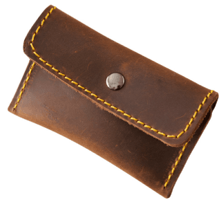 Kožená kapesní peněženka Barva kůže: Pull up Braun (D216)