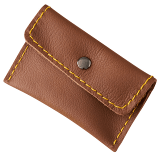 Kožená kapesní peněženka Barva kůže: Kaštan (D218)
