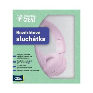 KČ - Bezdrátová sluchátka (růžová)