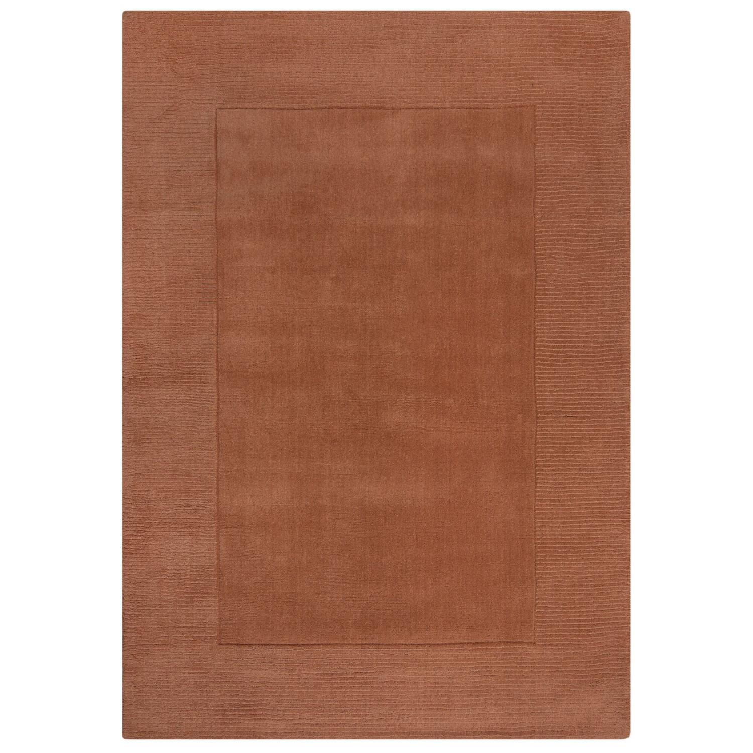 Kusový ručně tkaný koberec Tuscany Textured Wool Border Orange - 120x170 cm Flair Rugs koberce