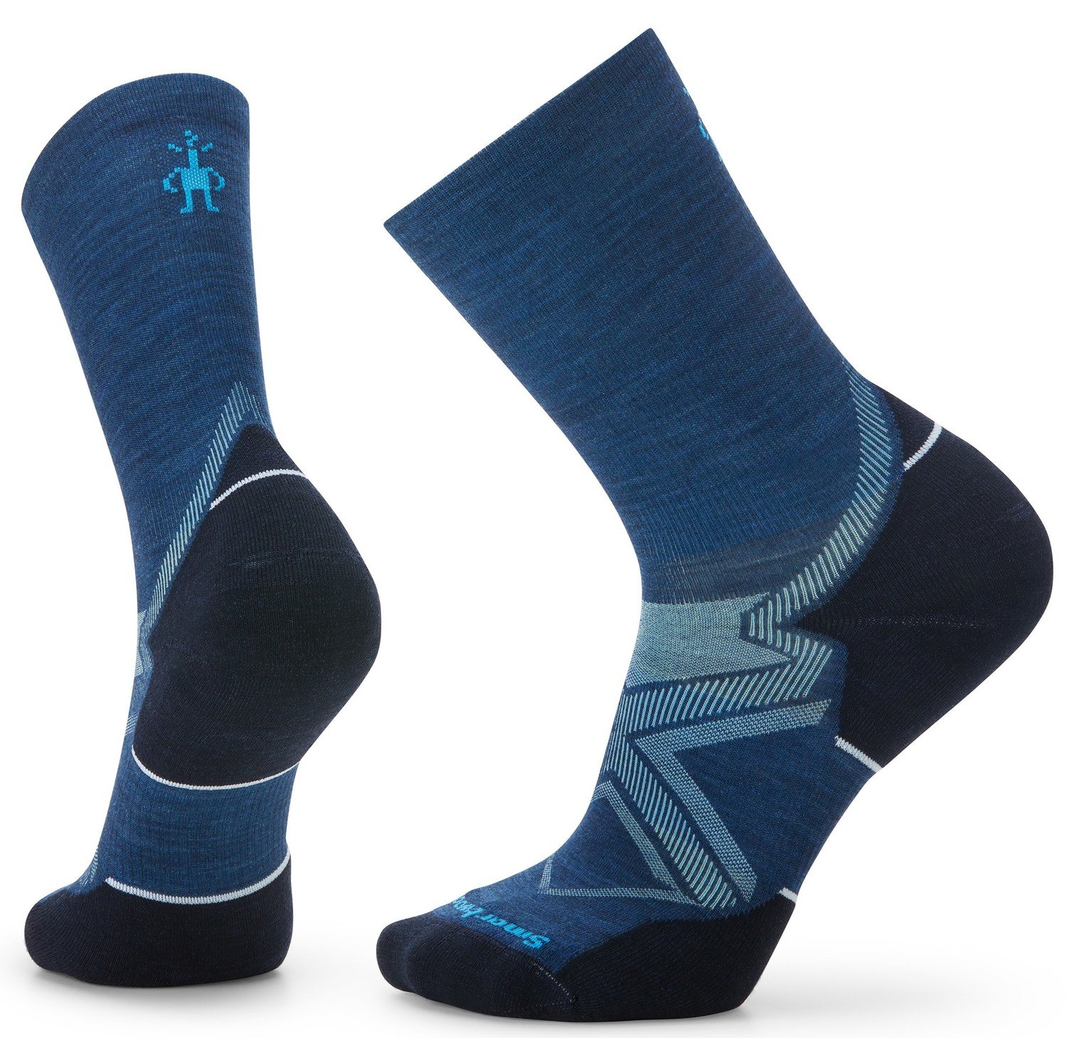 Smartwool RUN TARGETED CUSHION COLD WEATHER CREW alpine blue Velikost: M