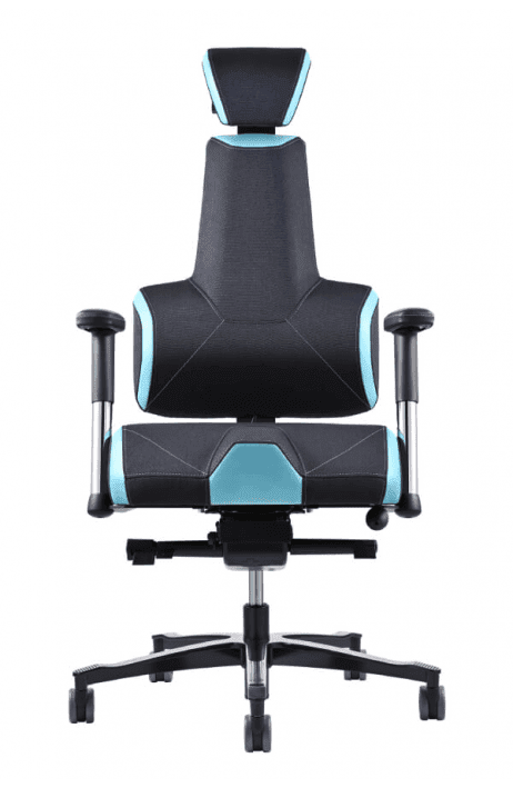 PROWORK zdravotní židle Therapia E+ Gamer Black/Tyrkys HX50/CX21