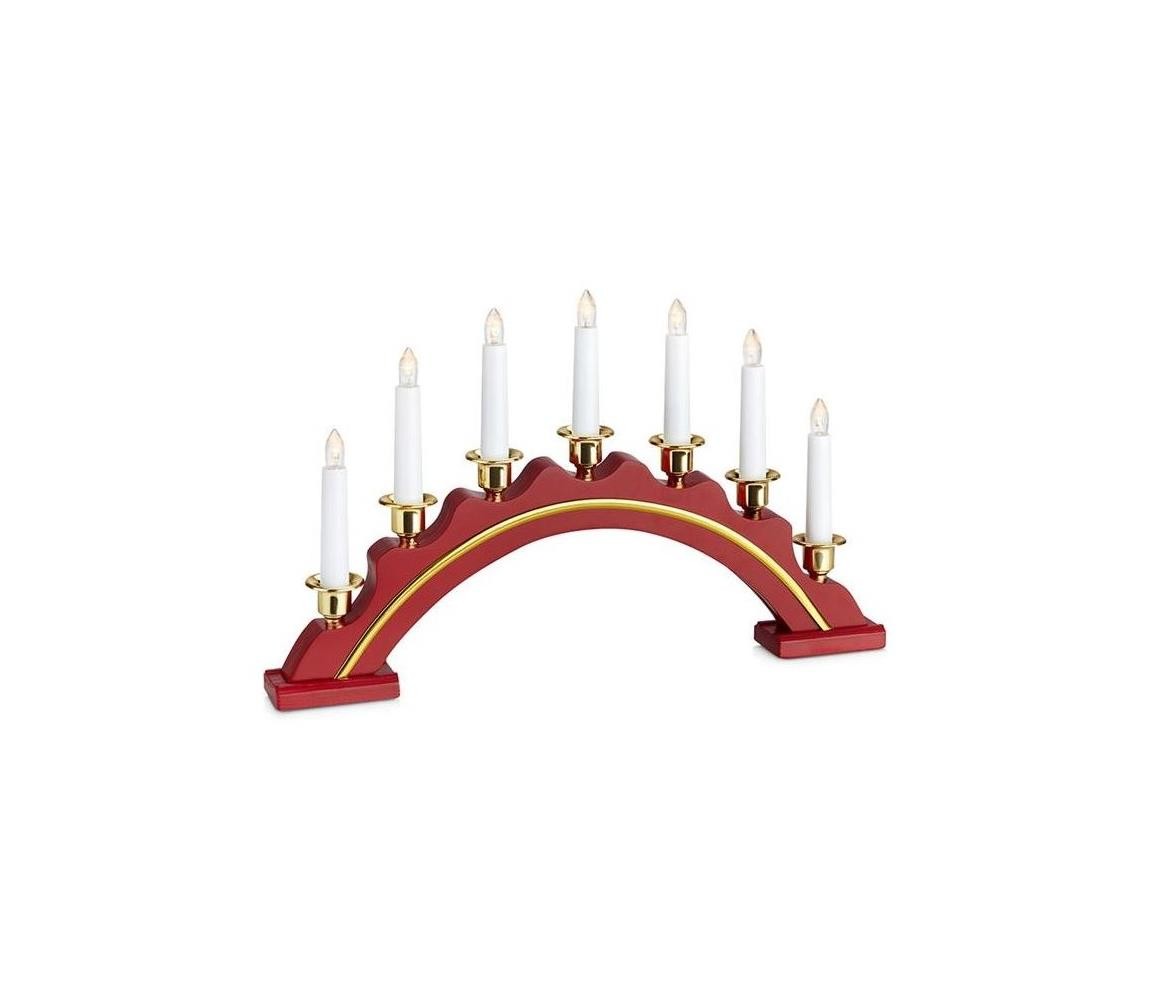 Markslöjd Markslöjd 704769 - LED Vánoční svícen CELINE LED/1,4W/230V červená