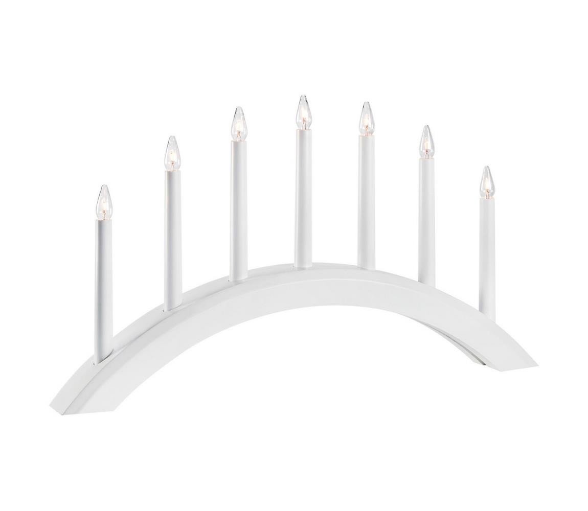 Markslöjd Markslöjd 705953 - Vánoční svícen AVENTO 7xE10/3W/230V bílá