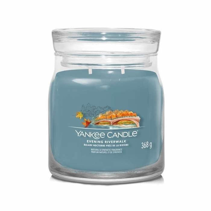 YANKEE CANDLE Evening Riverwalk svíčka 368g /2 knoty (Signature střední)