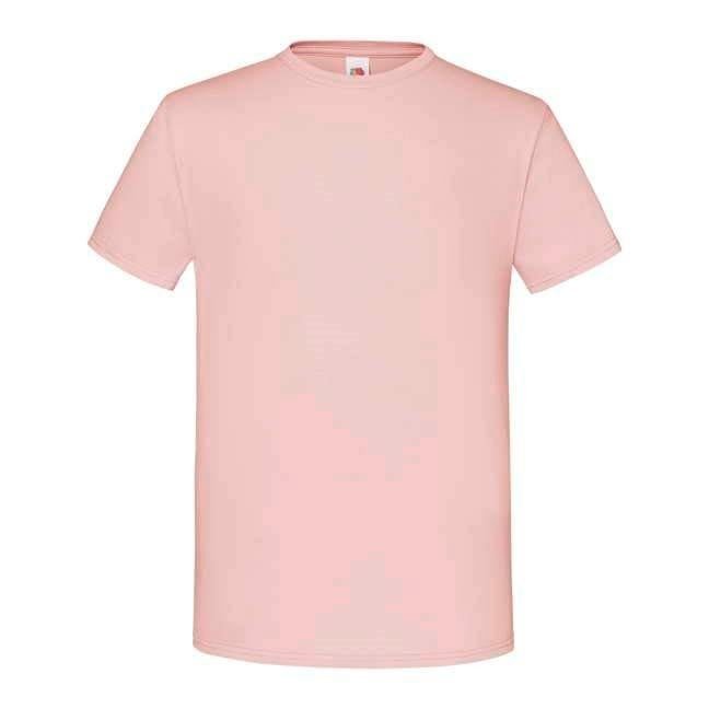 Men's Powder T-shirt Combed Cotton Iconic Sleeve Fruit of the Loom