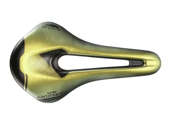Selle San Marco Shortfit 2.0 Open-Fit Racing Wide sedlo Iridescent Gold 150 - 159 mm