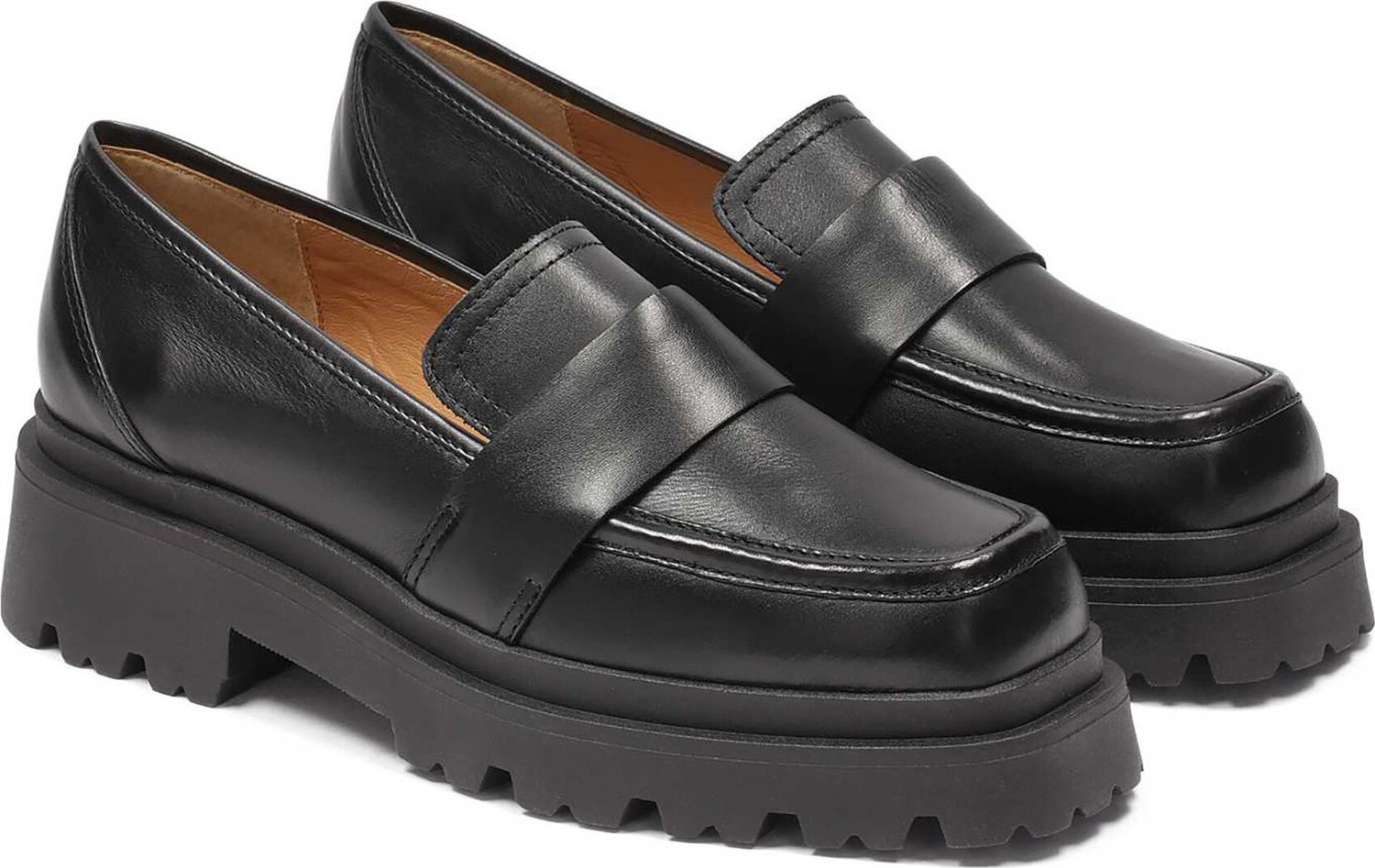 Loafersy Kazar Daniee 84317-01-00 Black