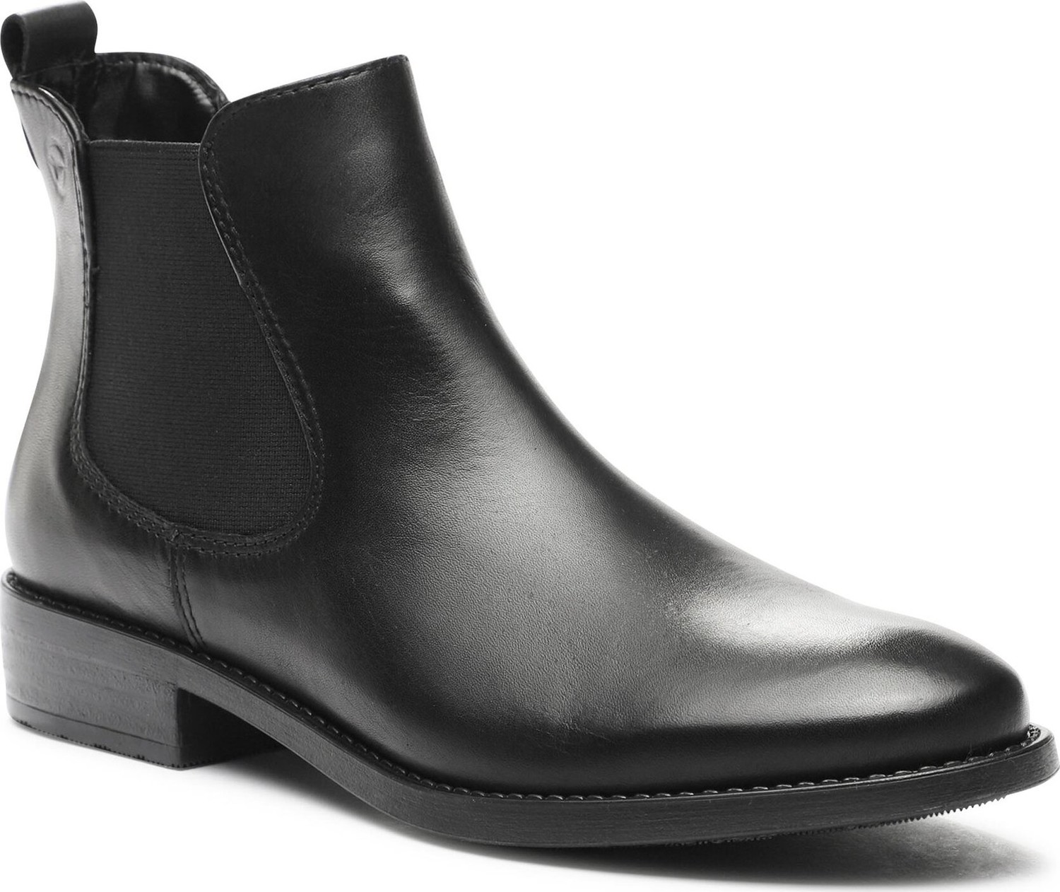 Kotníková obuv s elastickým prvkem Tamaris 1-25463-41 Black Leather 003