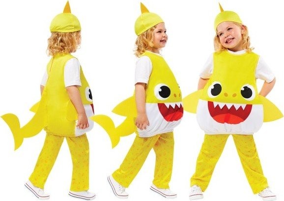 Kostým Baby Shark žlutý 3-4 roky - EPEE Merch - Amscan