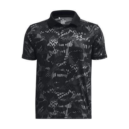 Triko Under Armour UA Performance Printed Polo-BLK