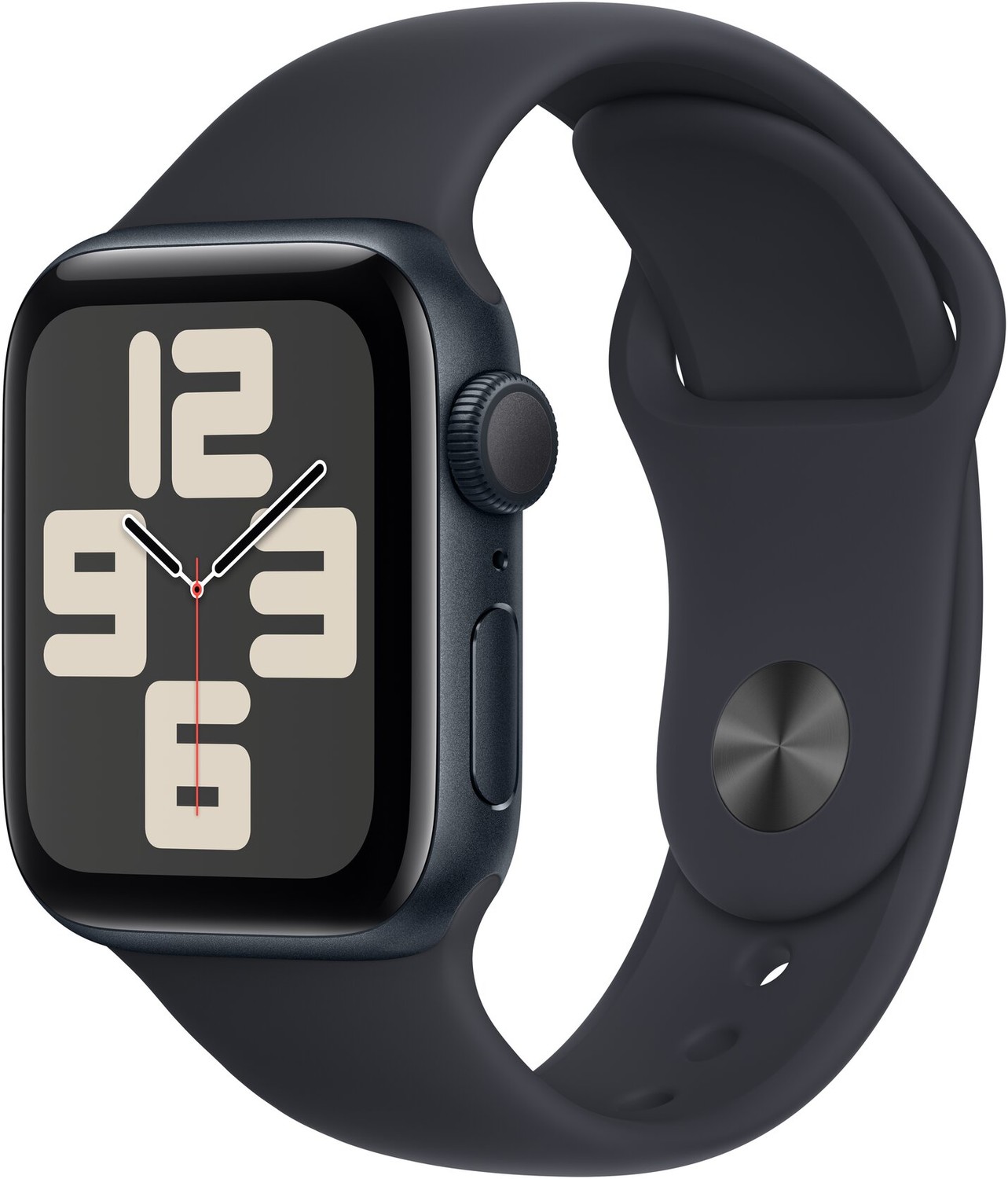Apple Watch SE 2023, 40mm, Midnight, Midnight Sport Band - S/M - MR9X3QC/A