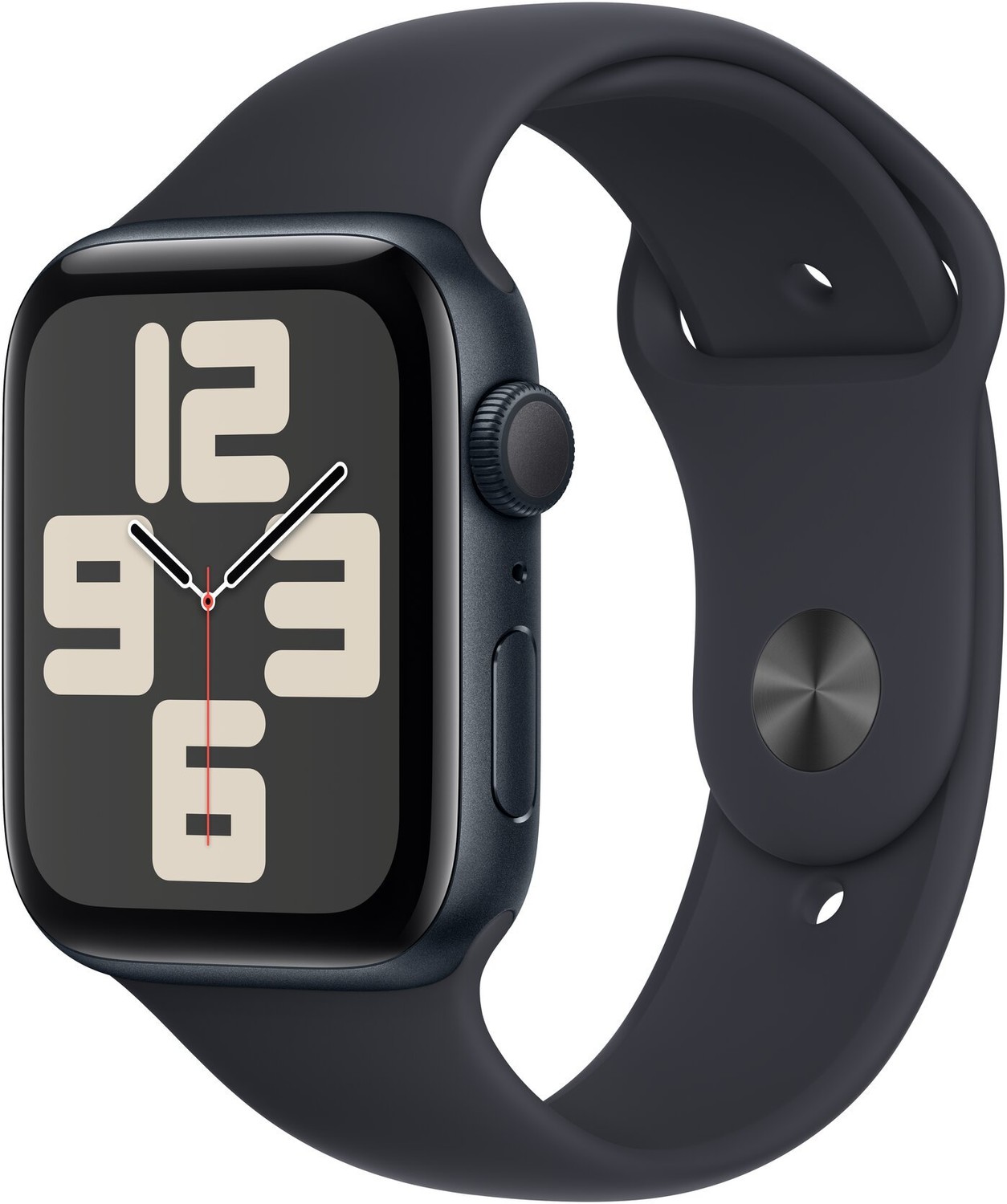 Apple Watch SE 2023, 44mm, Midnight, Midnight Sport Band - M/L - MRE93QC/A