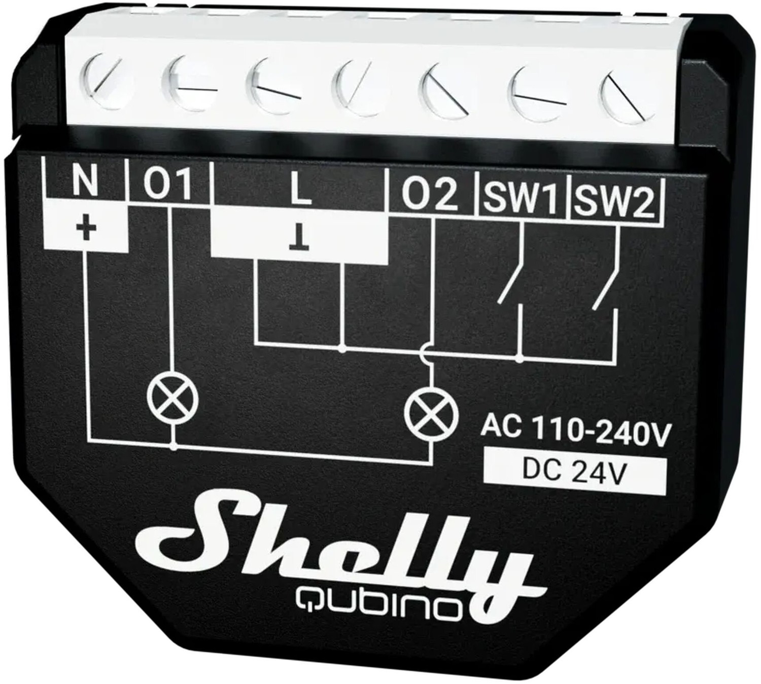 Shelly Wave 2PM, spínací modul, Z-Wave - SHELLY-WAVE-2PM