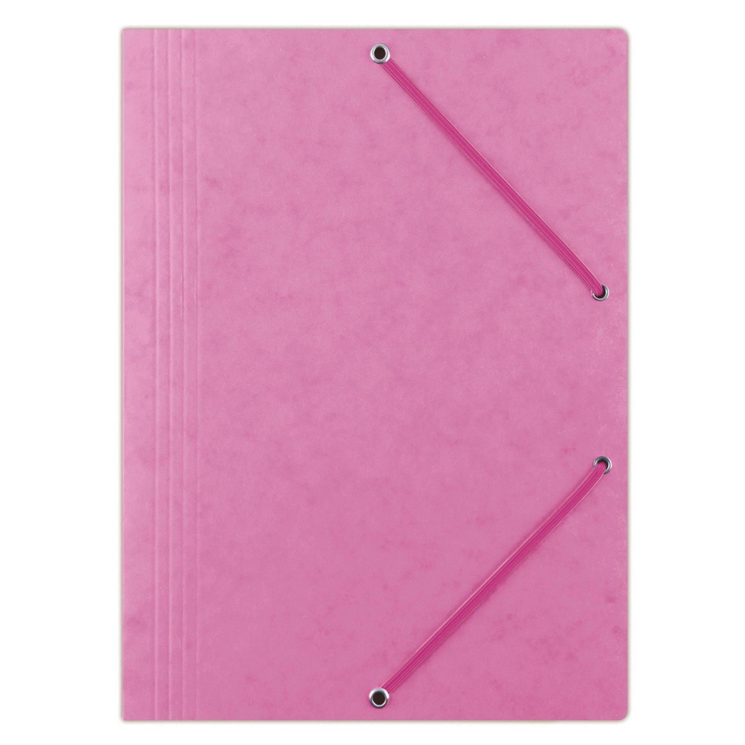 Prešpánové desky s chlopněmi a gumičkou Donau - A4, růžové, 1 ks