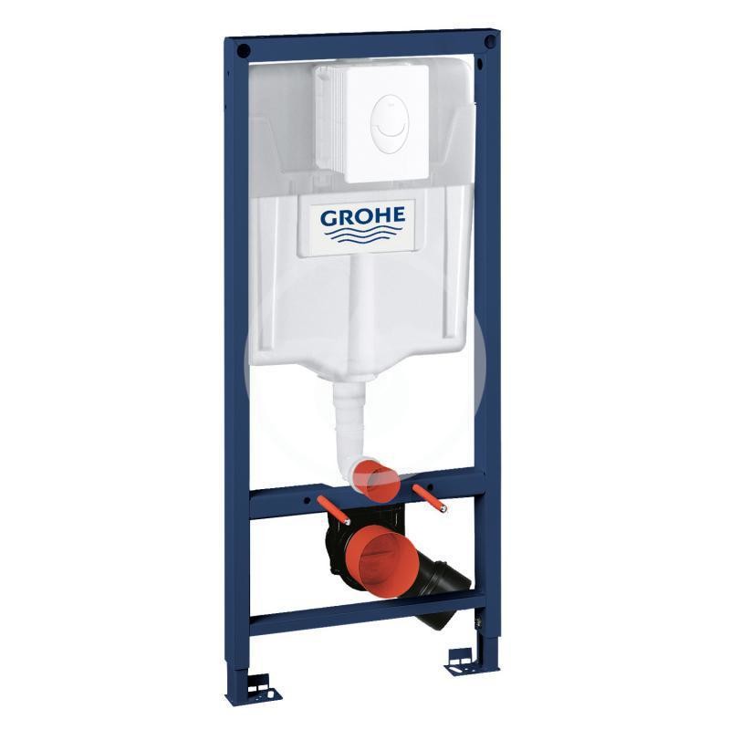 Grohe 38764001 - Předstěnový instalační prvek pro závěsné WC, nádržka GD2, ovládací tlačítko Skate Air, alpská bílá