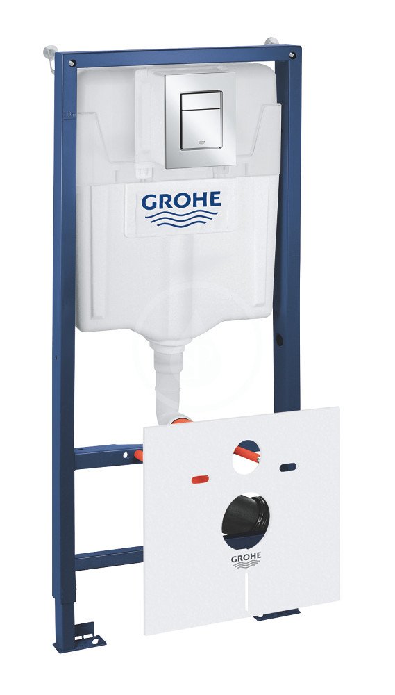 Grohe 39500000 - Předstěnová instalace s nádržkou pro závěsné WC, souprava Fresh a tlačítko Skate Cosmopolitan S, chrom