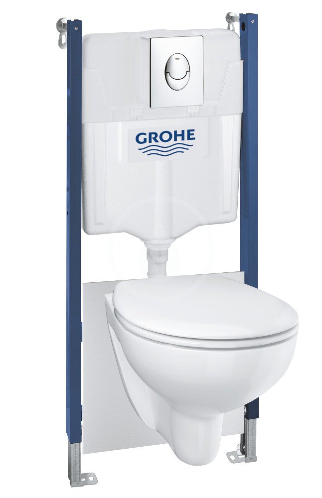 Grohe 39419000 - Set předstěnové instalace, klozetu Bau Ceramic a sedátka softclose, tlačítko Start, chrom