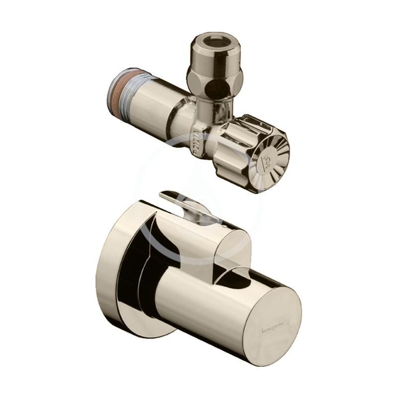 Hansgrohe 13954820 - Rohový ventil s krytkou, kartáčovaný nikl