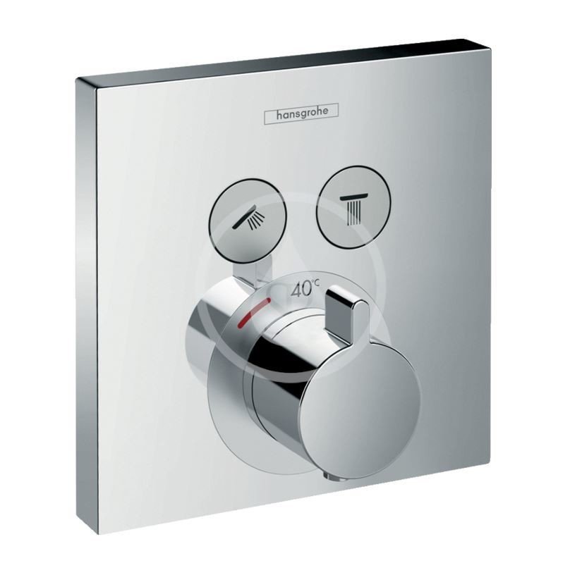 Hansgrohe 15763000 - Termostatická baterie pod omítku, pro 2 výstupy, chrom
