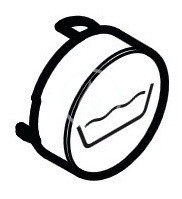 Hansgrohe 92577450 - Tlačítko výtoku do vany, bílá