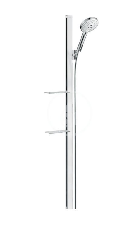 Hansgrohe 27647400 - Sprchová souprava Select S 120, 3 proudy, EcoSmart 9 l/min, tyč 1,50 m, bílá/chrom