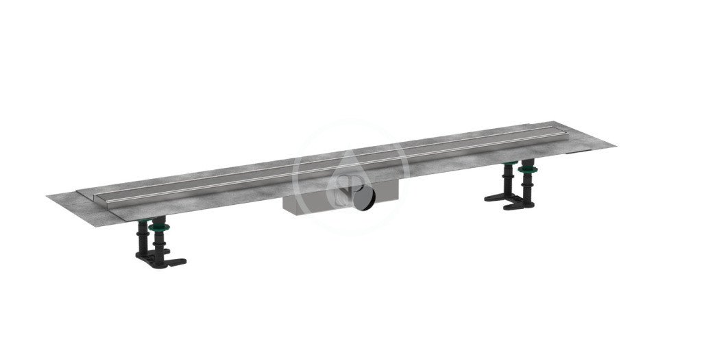 Hansgrohe 56182800 - Sprchový žlab 100 cm, s roštem, kartáčovaná nerezová ocel