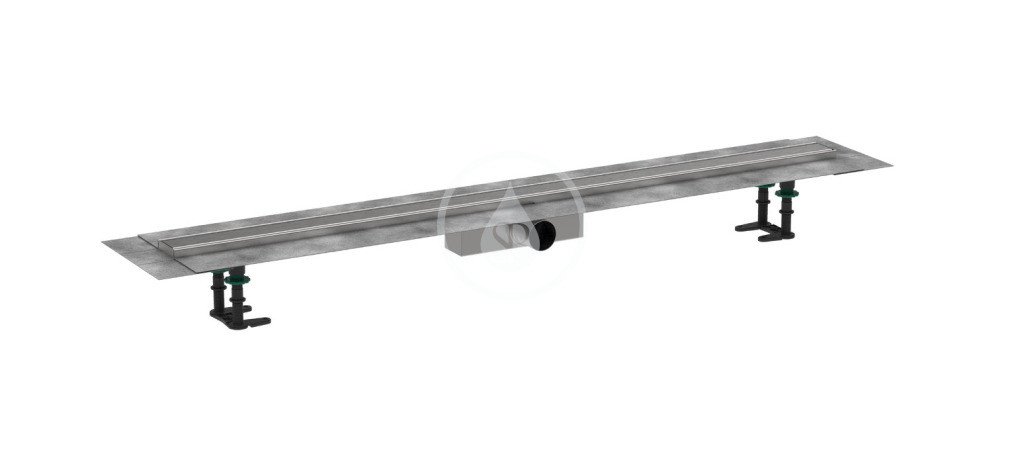 Hansgrohe 56184800 - Sprchový žlab 120 cm, s roštem, kartáčovaná nerezová ocel