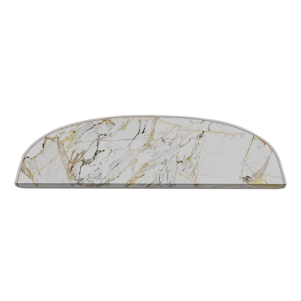 Bílé nášlapy na schody v sadě 16 ks 20x65 cm Marble Art – Vitaus