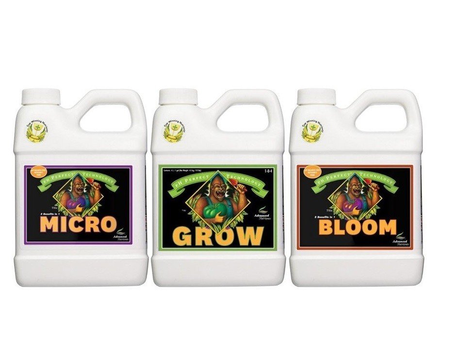 Sada hnojiv na konopí Grow-Micro-Bloom Advanced Nutrients