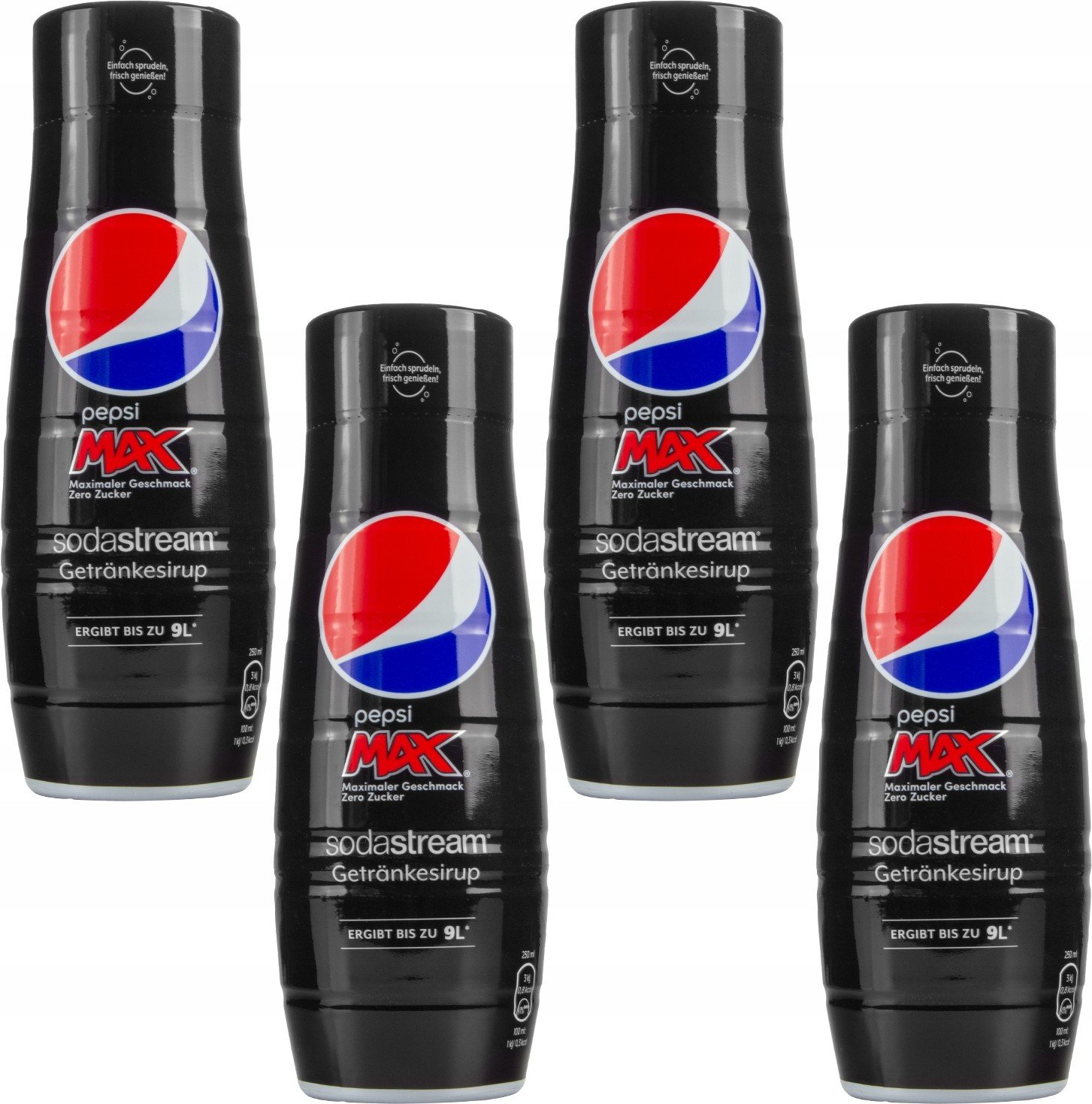 4X Sirup Do Sodastream Pepsi Max Bez Cukru 440 ML Koncentrát Do Saturátoru