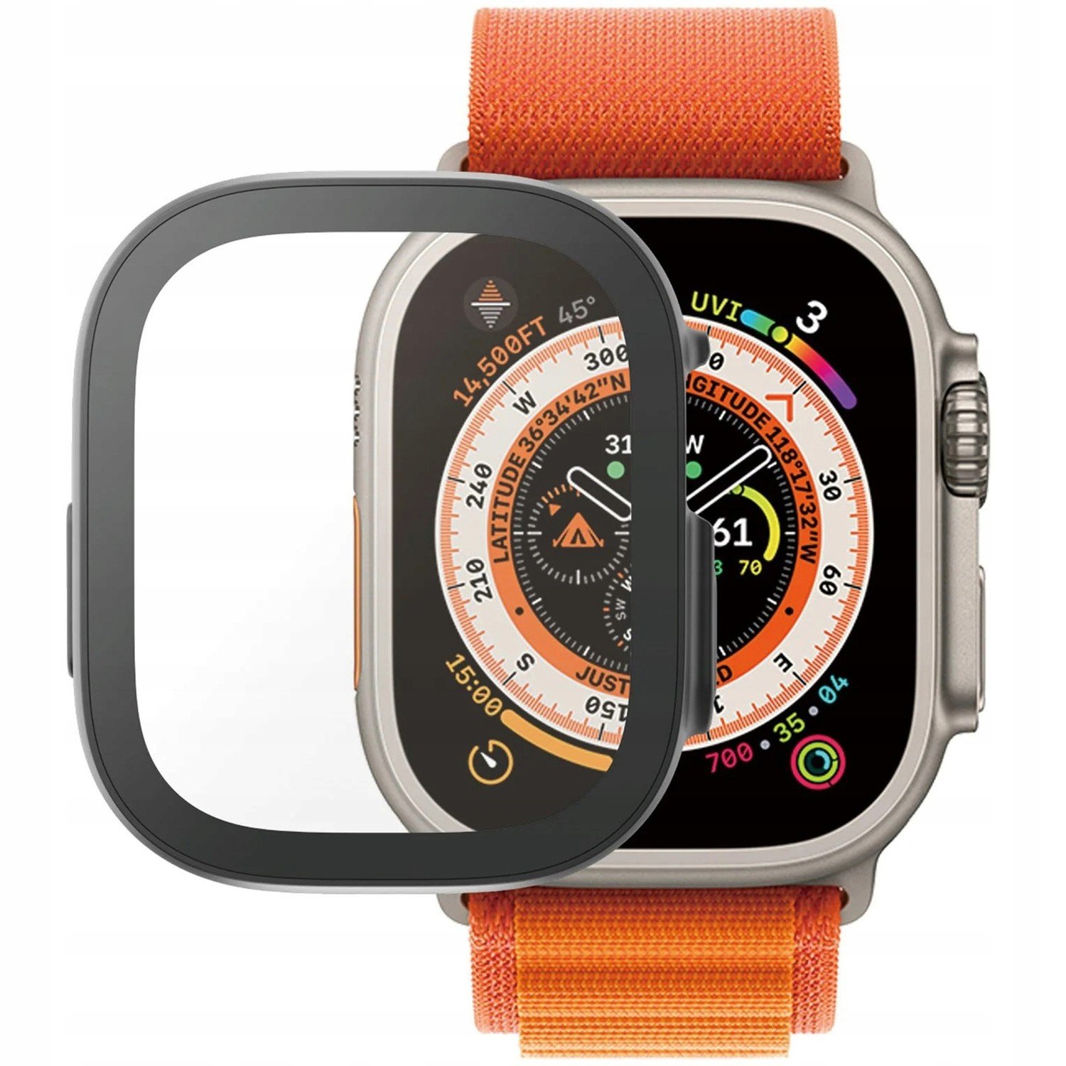 Pouzdro sklem PanzerGlass pro Apple Watch 49 mm