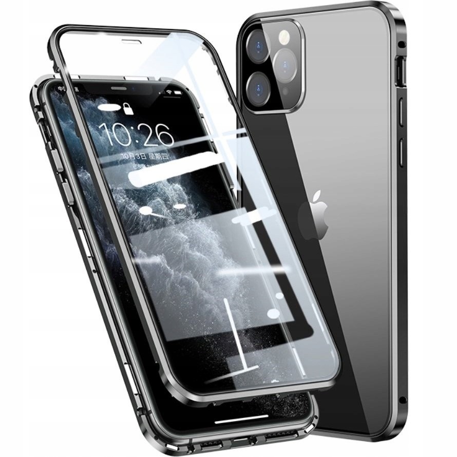 Magnetické pouzdro Dual Glass pro iPhone 12 Pro, pouzdro