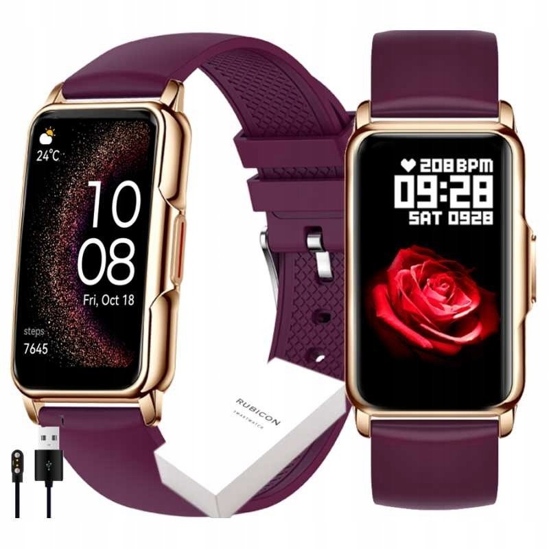 Dámské hodinky Smartwatch Sms Kroki pl Menu Puls