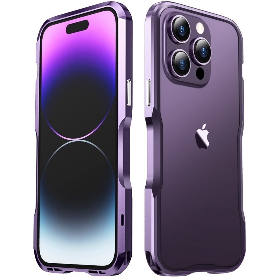 Luphie kovový bumper rámeček case pro iPhone 14 Pro