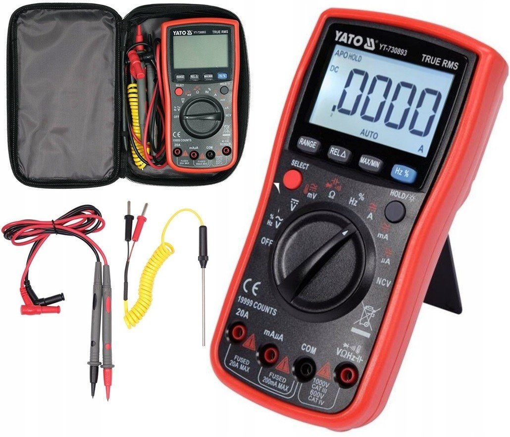 Yato Digitální Měřič LCD True Rms Ncv