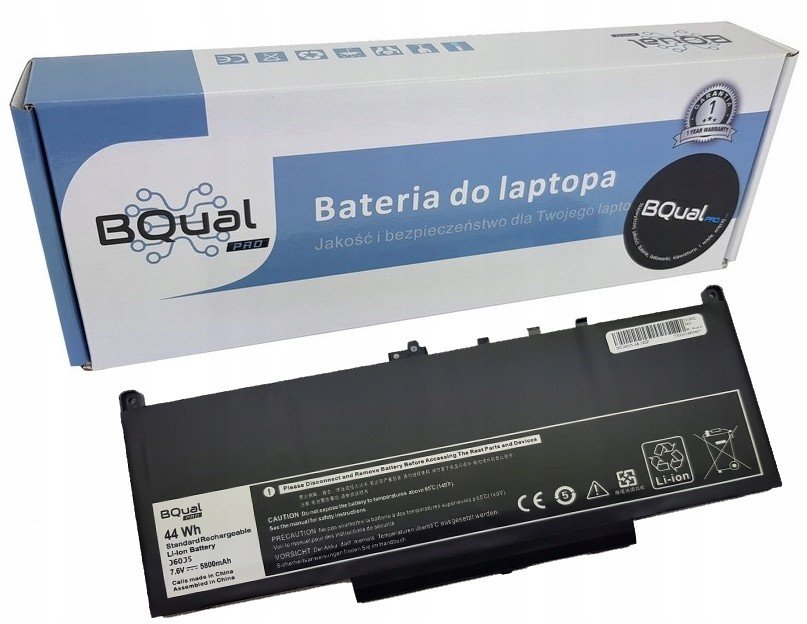 Baterie pro Dell Latitude E7270 E7470 J60J5 5800mAh