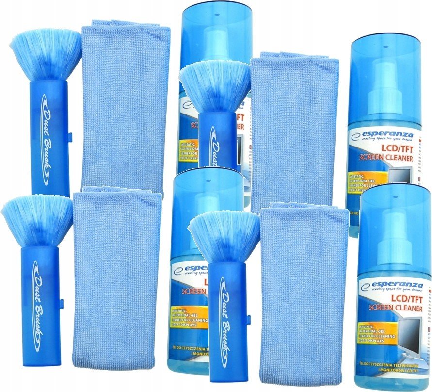 Esperanza Gel Utěrka Štětec na monitory x4