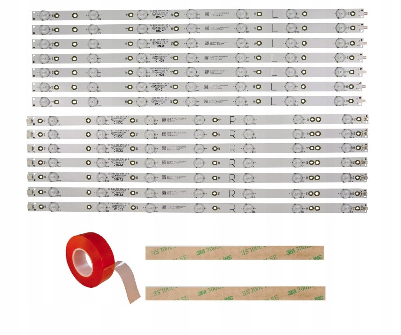 Led Lišty Philips 55PUS6561 55PFF5701 Komplet