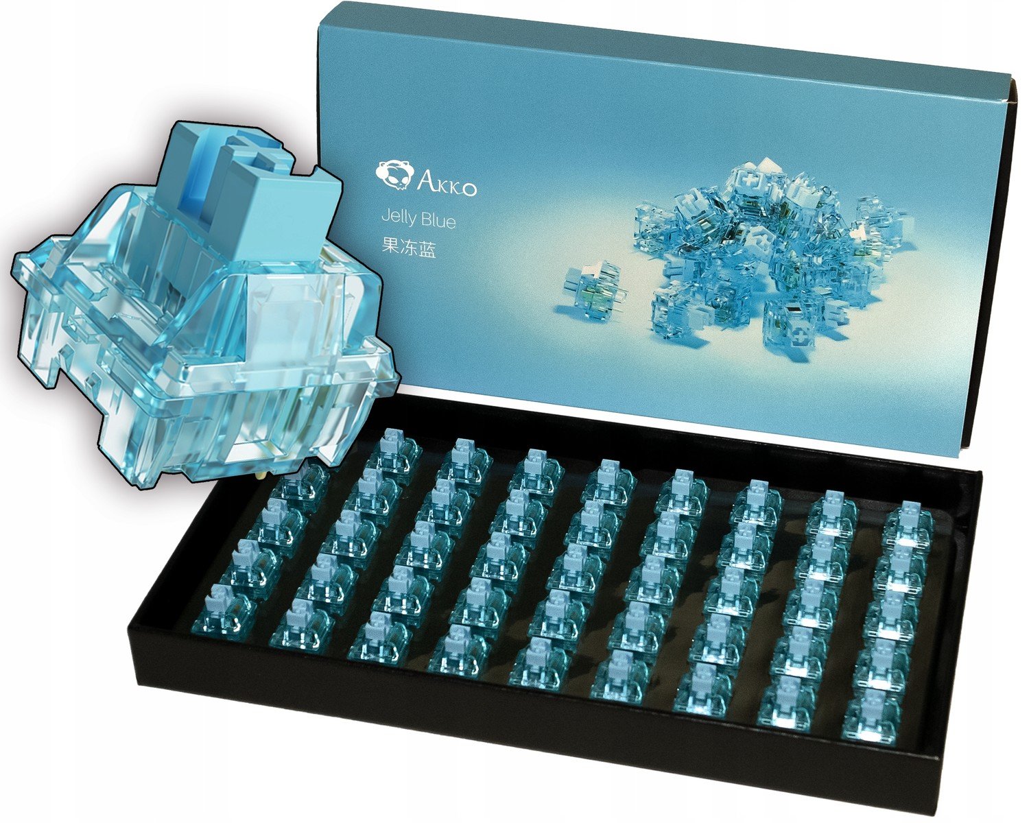 Akko Jelly Blue Mechanické Přílohy 45 ks