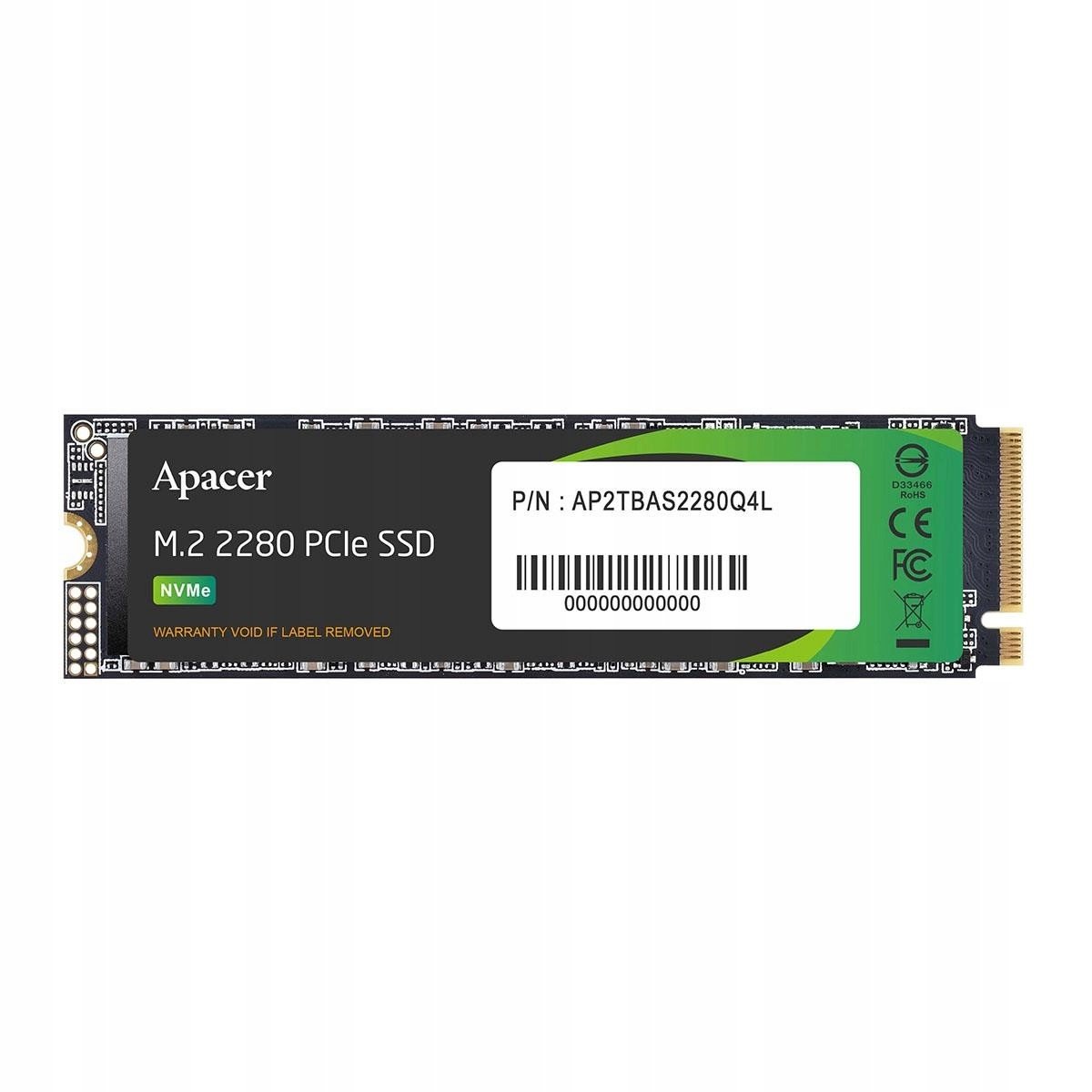 Ssd disk Apacer AS2280Q4L 512GB M.2 PCIe Gen4x4 2280 (3600/3000 MB/s) 3D Na